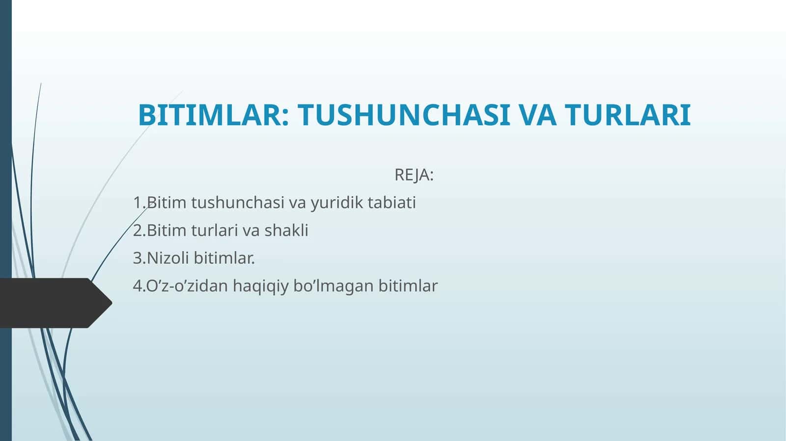 Bitimlar: Tushunchasi va Turlari 1