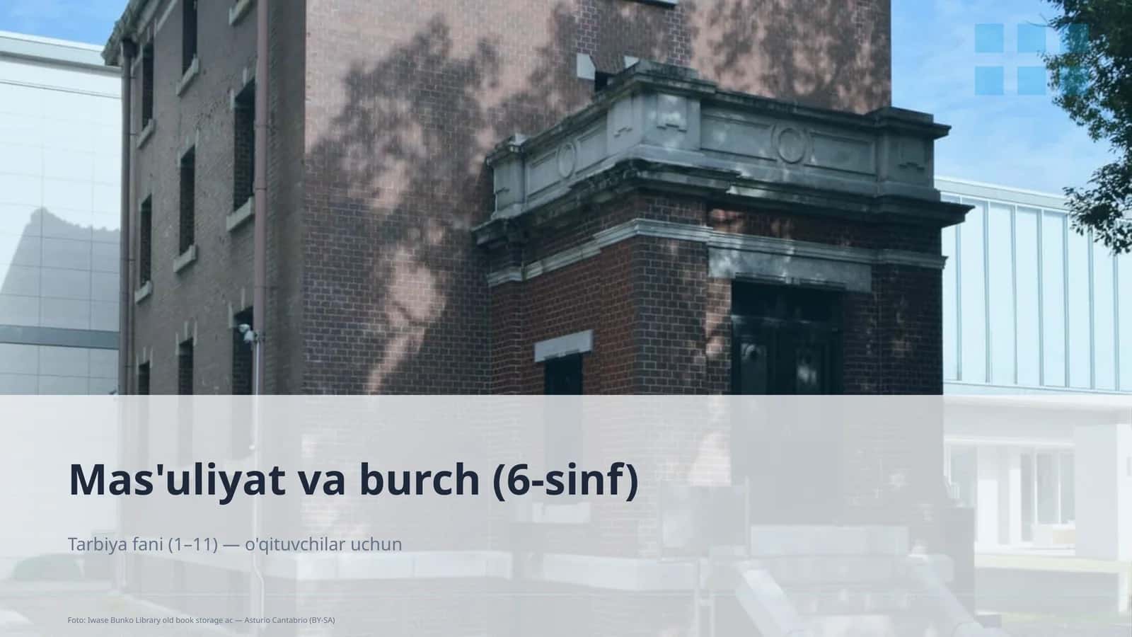 Mas'uliyat va burch (6-sinf) 1