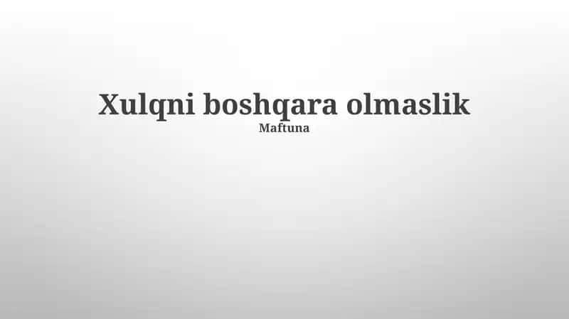 G'azabni Boshqarishning Usullari 1