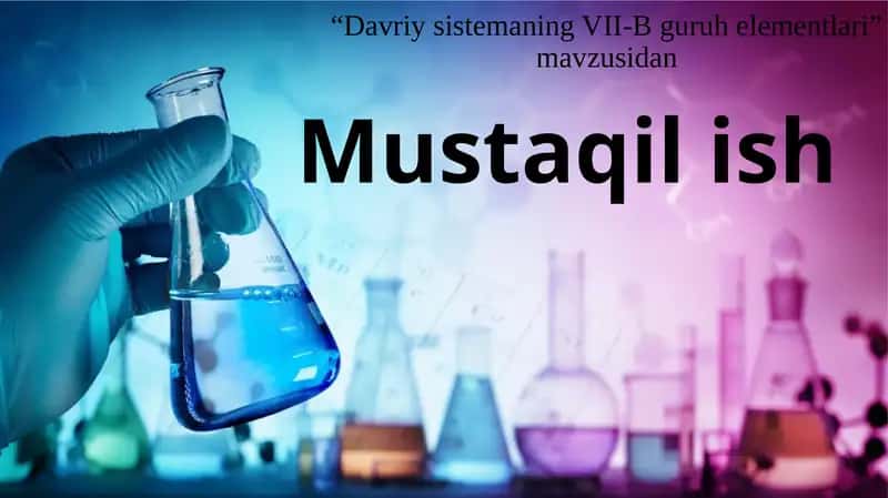 Davriy sistemada VII-B guruhi elementlari 1