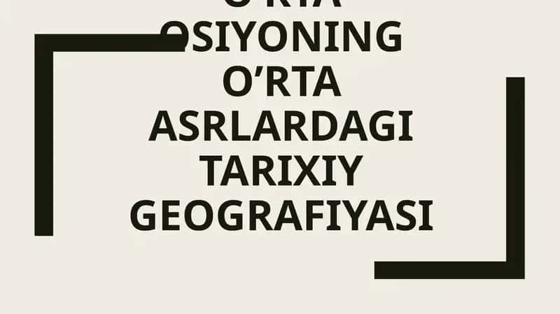Eftalitlar va Buyanqi qabilalarning tarixiy geografiyasi 1