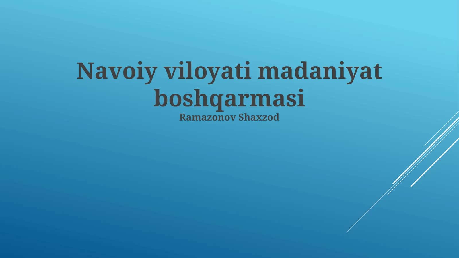 Navoiy viloyati madaniyat boshqarmasi 1