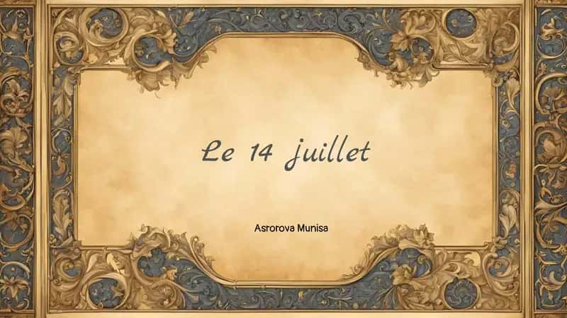 Le 14 juillet 1