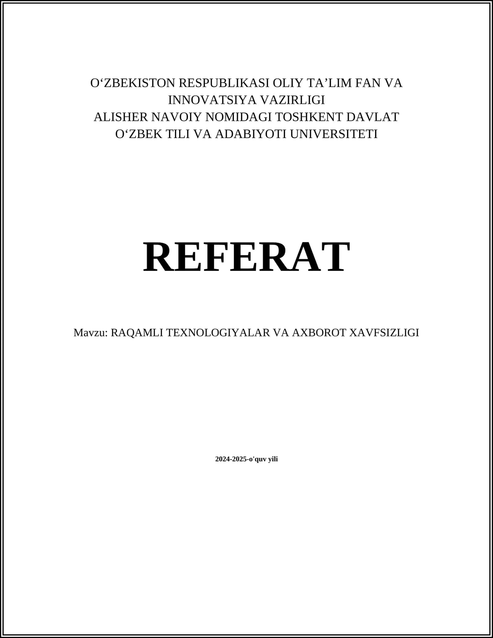 Raqamli ta'lim texnologiyalari 1