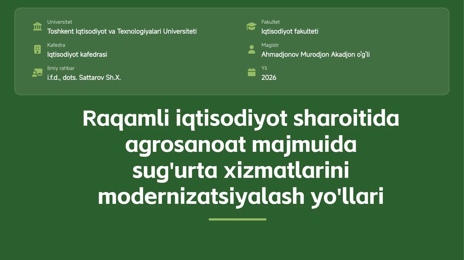 MAGISTRLIK DISSERTATSIYASI 1