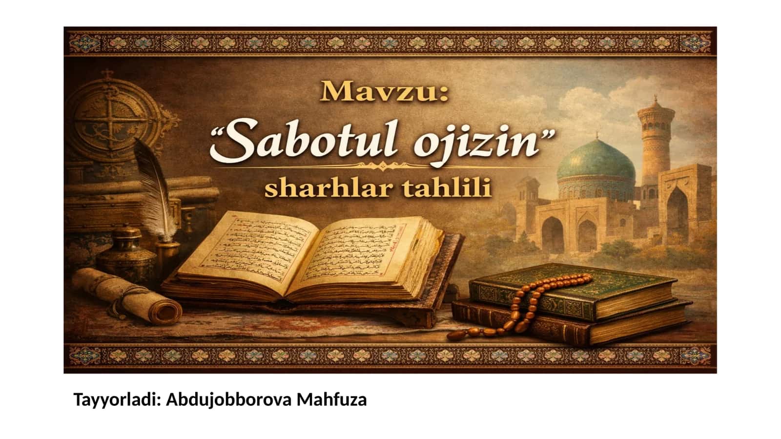Sharhlarning adabiyotshunoslikdagi ahamiyati 1