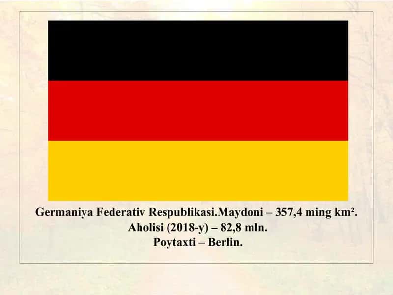 Germaniya Federativ Respublika­si.Taqdimot 1