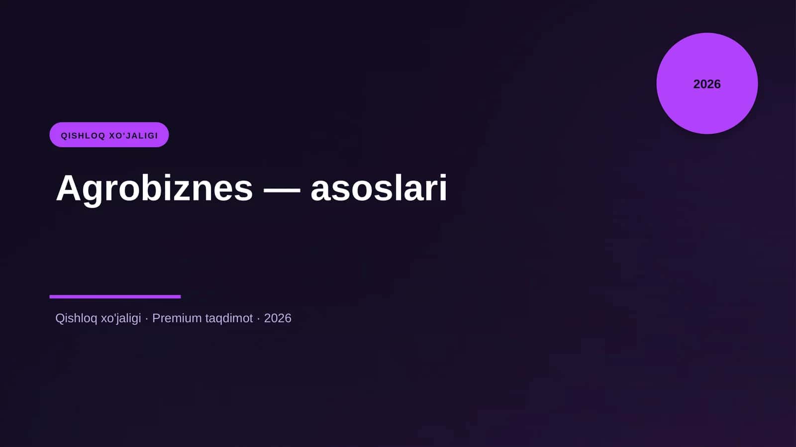 Agrobiznes — asoslari 1