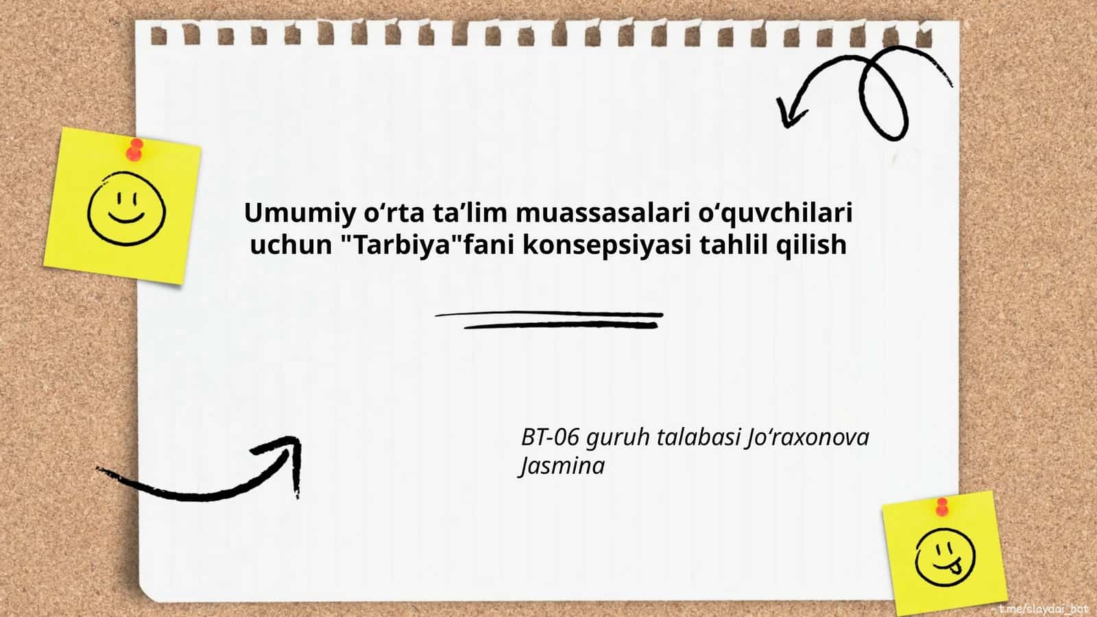 Tarbiya fanining asosiy maqsadlari 1