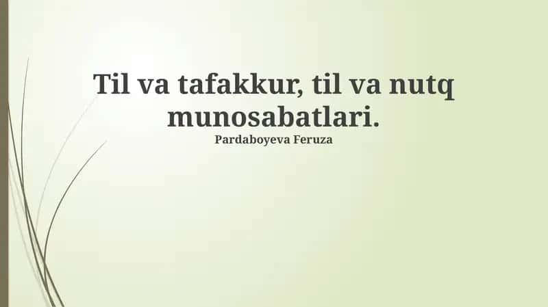 Til va Tafakkur 1