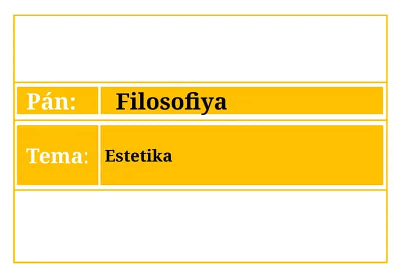 Estetika 1