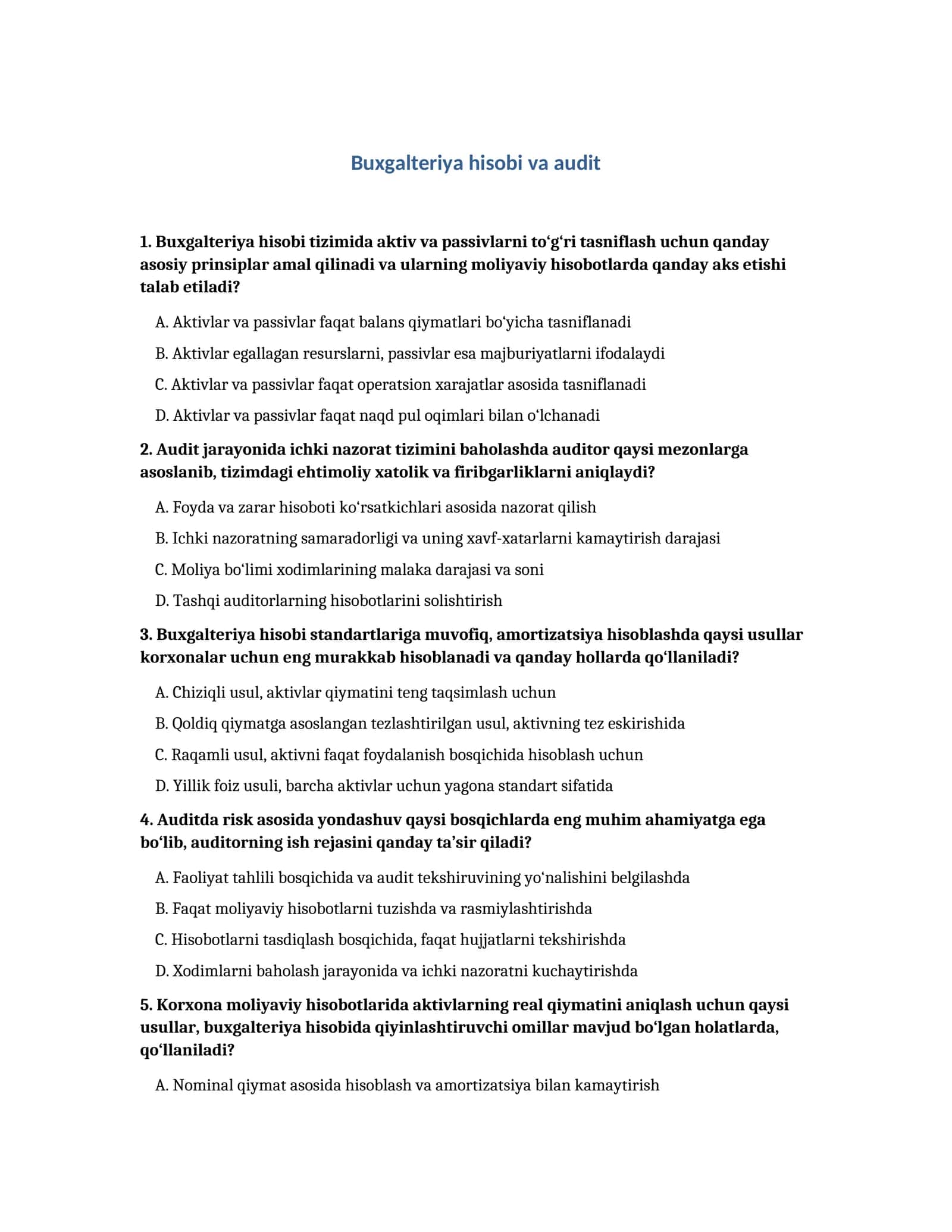 Buxgalteriya hisobi va audit 1