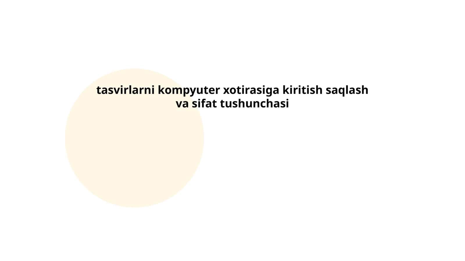 Raqamli tasvirlarni kodlash 1