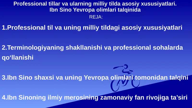 Professional tillar va ularning milliy tilda asosiy xususiyatlari 1