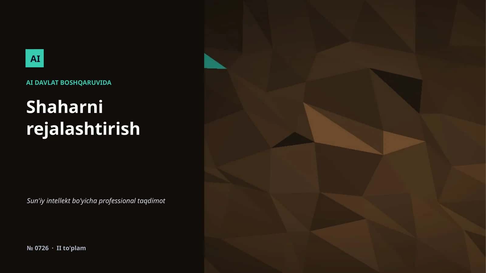 Shaharni rejalashtirish 1