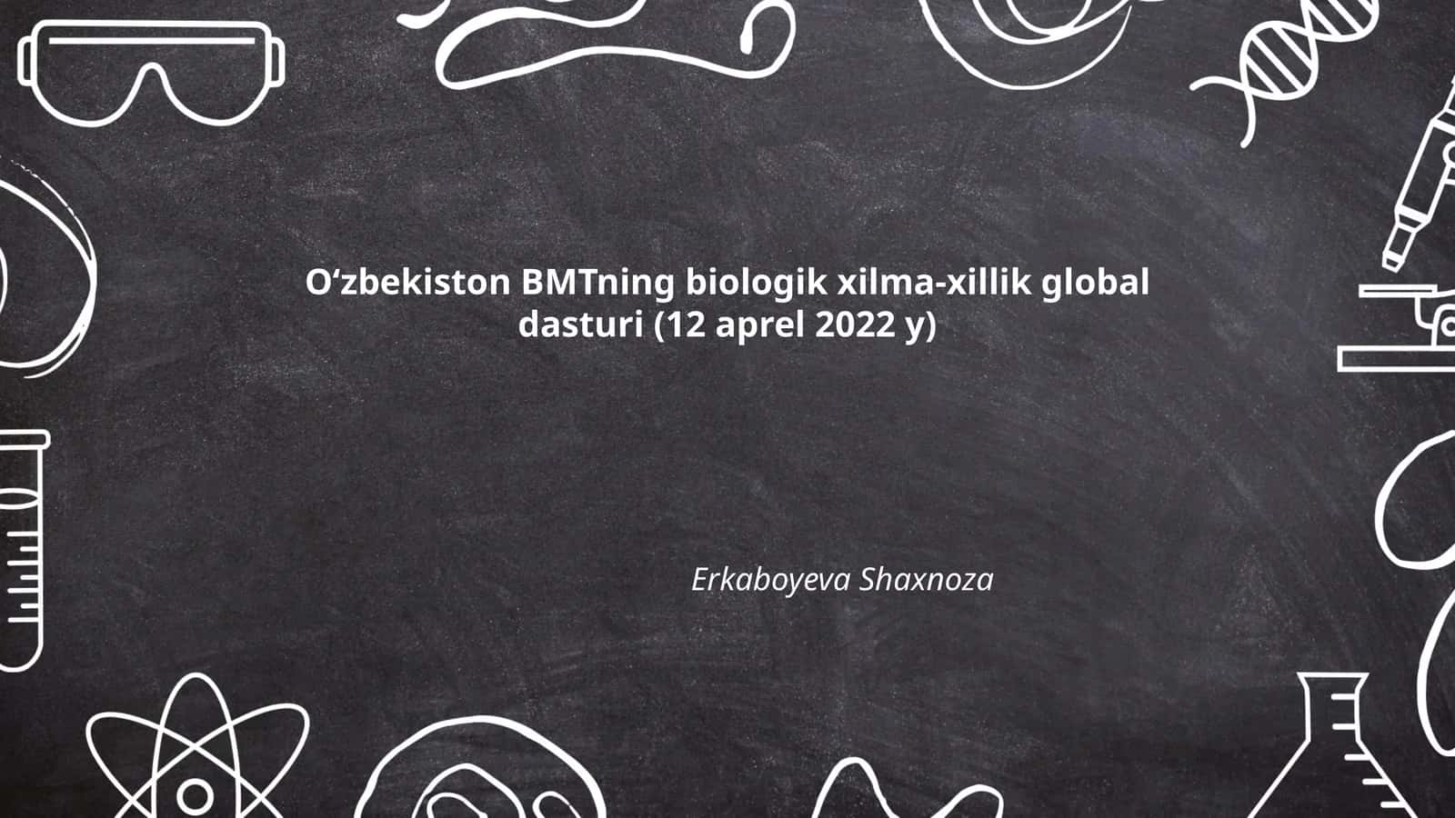 Biologik xilma-xillikni saqlash 1