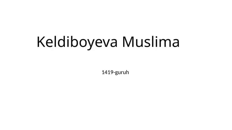 Kasbiy deformatsiya 1