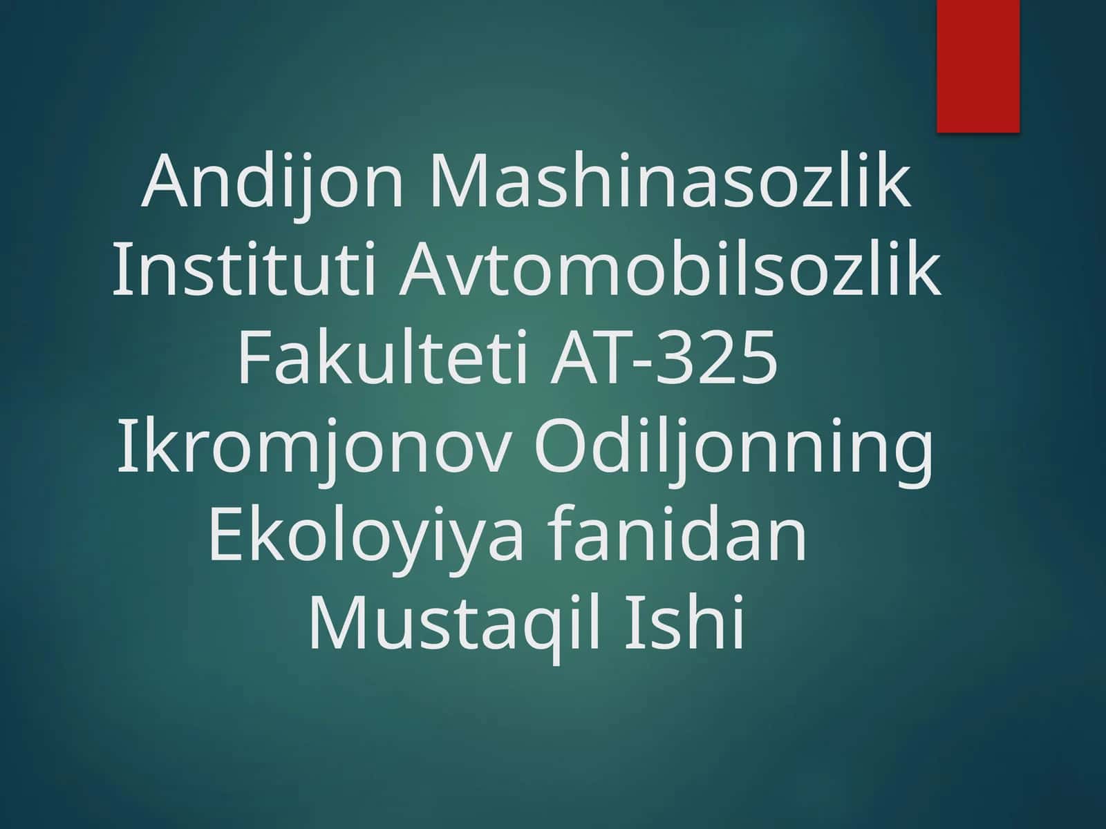 Kislotali yomg'irlar 1
