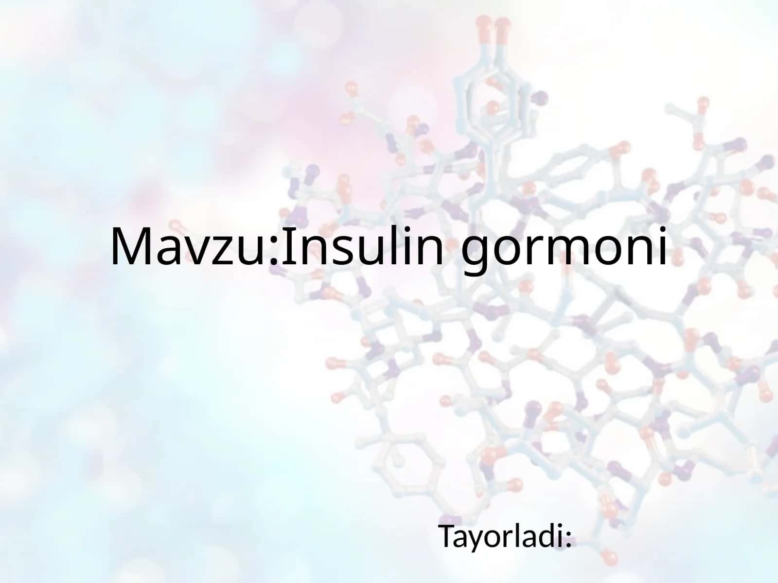 Insulin gormoni 1
