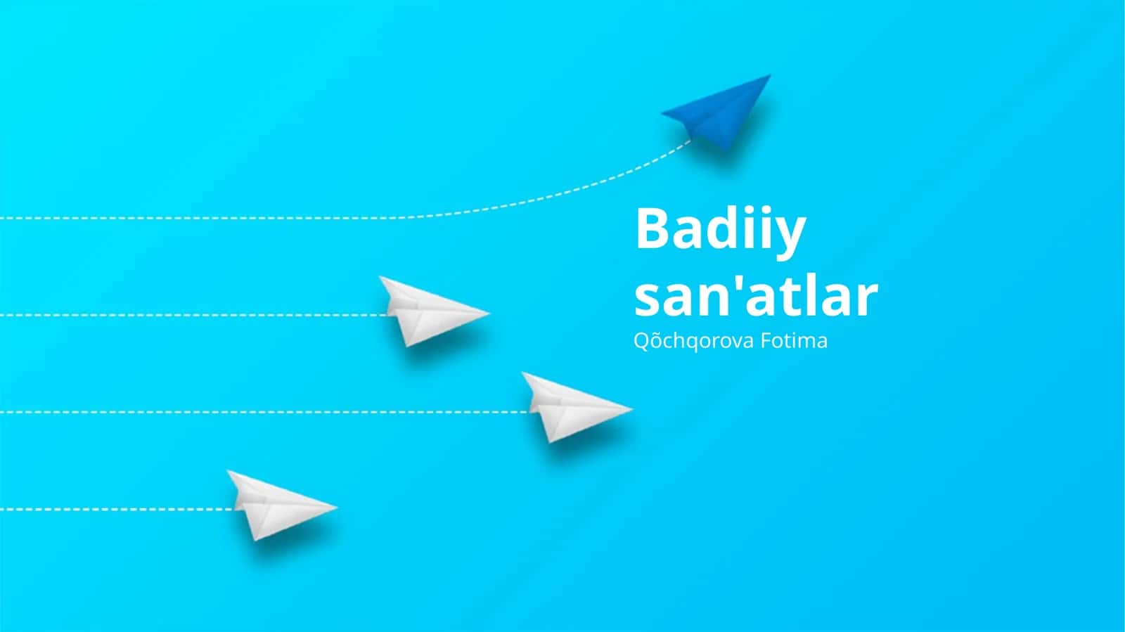 San'at tarixi va asosiy turlar 1