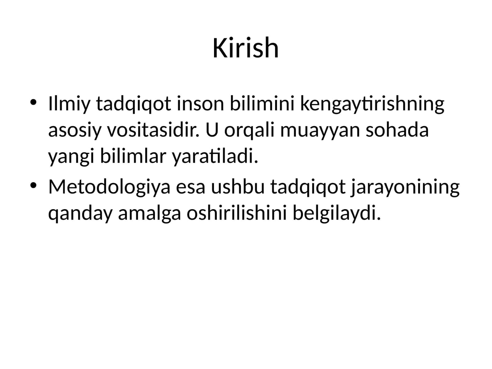 Ilmiy tadqiqot usullari 1