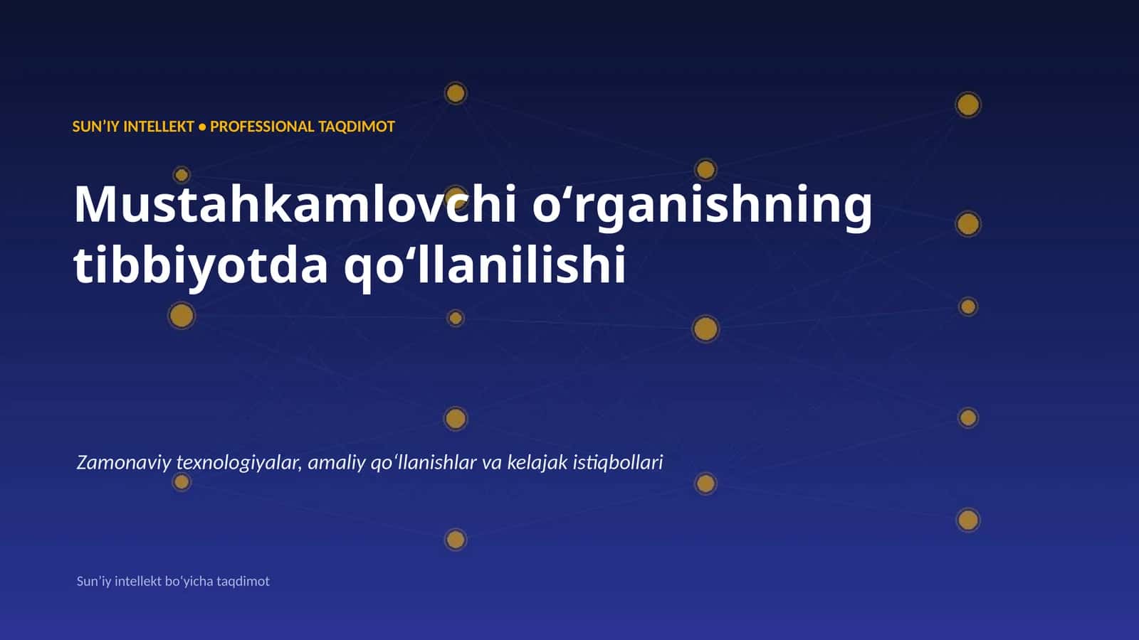 Mustahkamlovchi oʻrganishning tibbiyotda qoʻllanilishi 1
