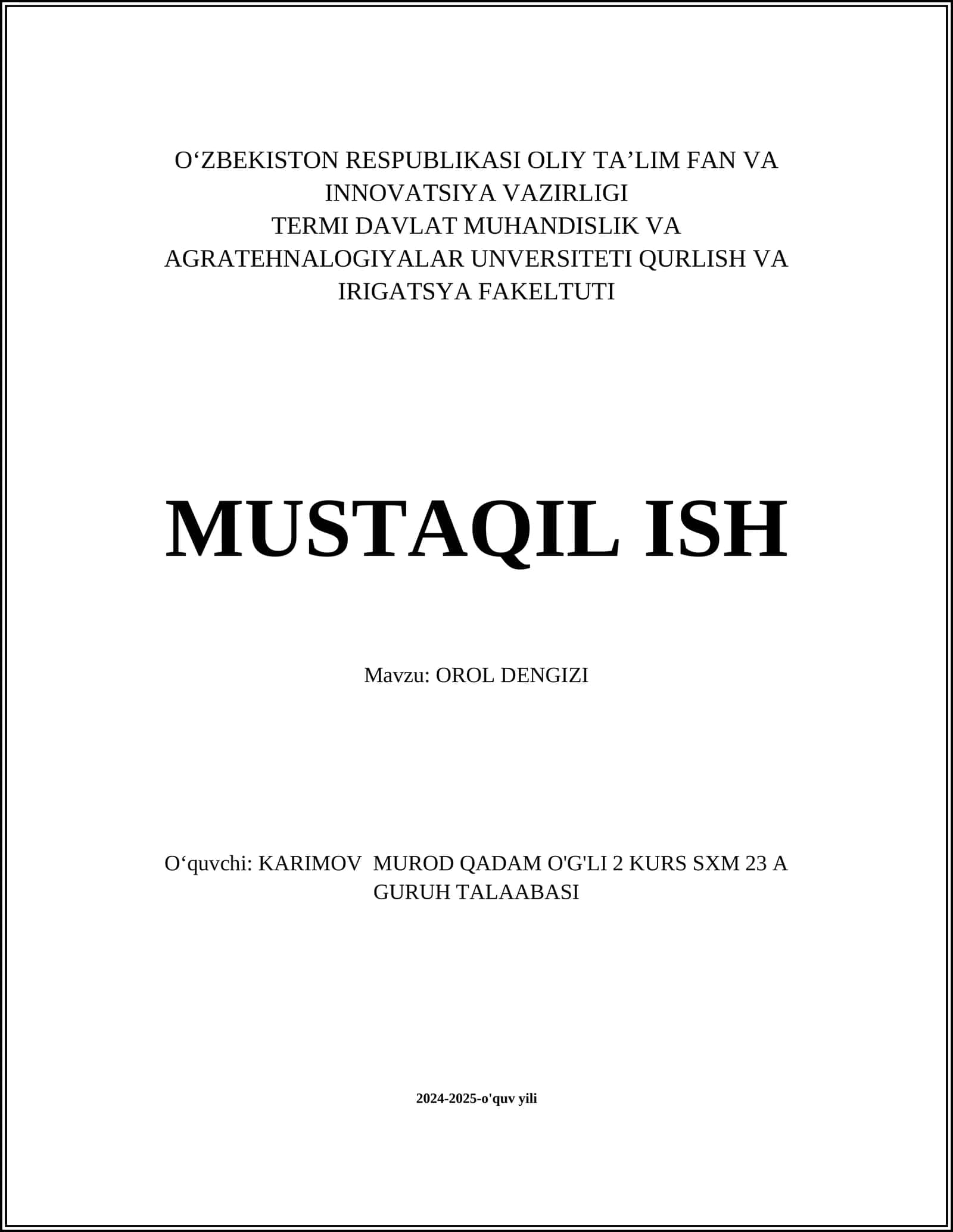 Orol dengizi 1