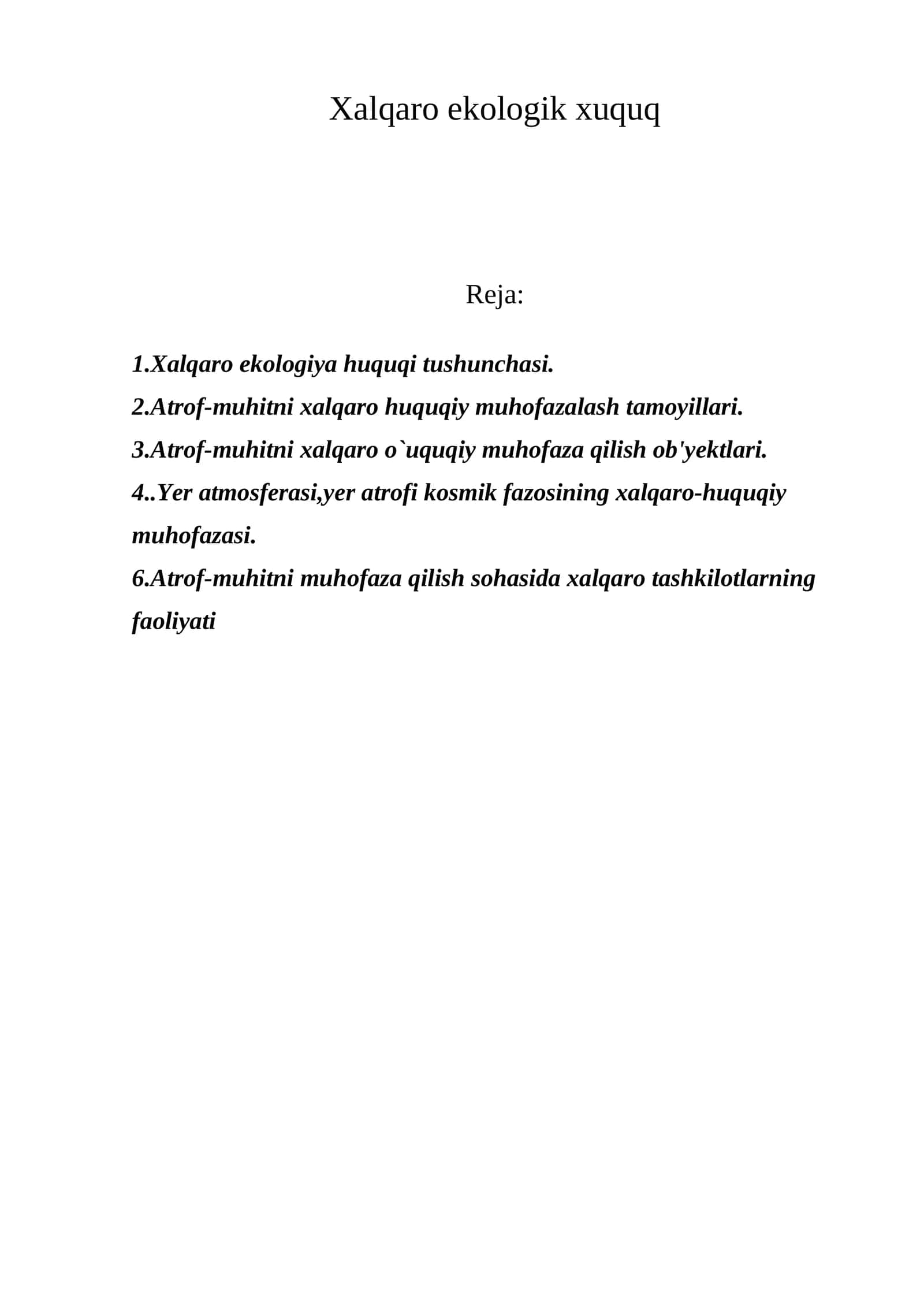 Xalqaro ekologik huquq 1