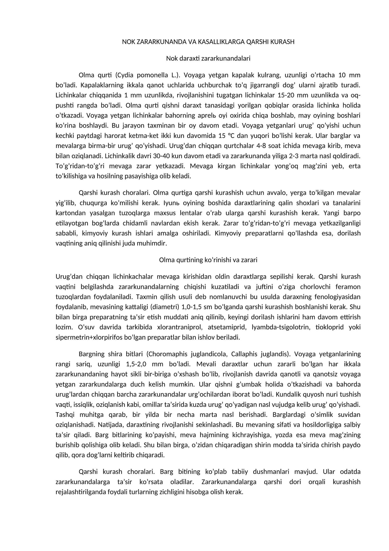 Nok daraxti zararkunandalari 1