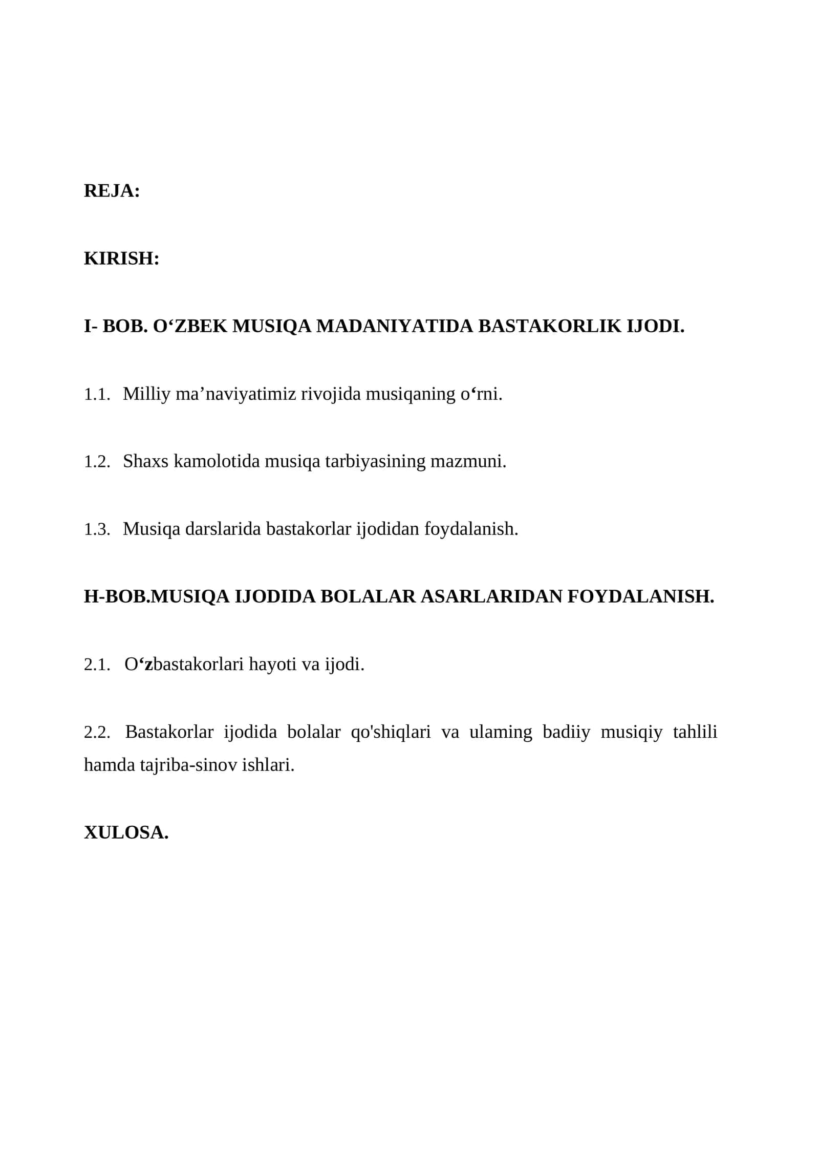 O‘zbek musiqa madaniyatida bastakorlik ijodi 1