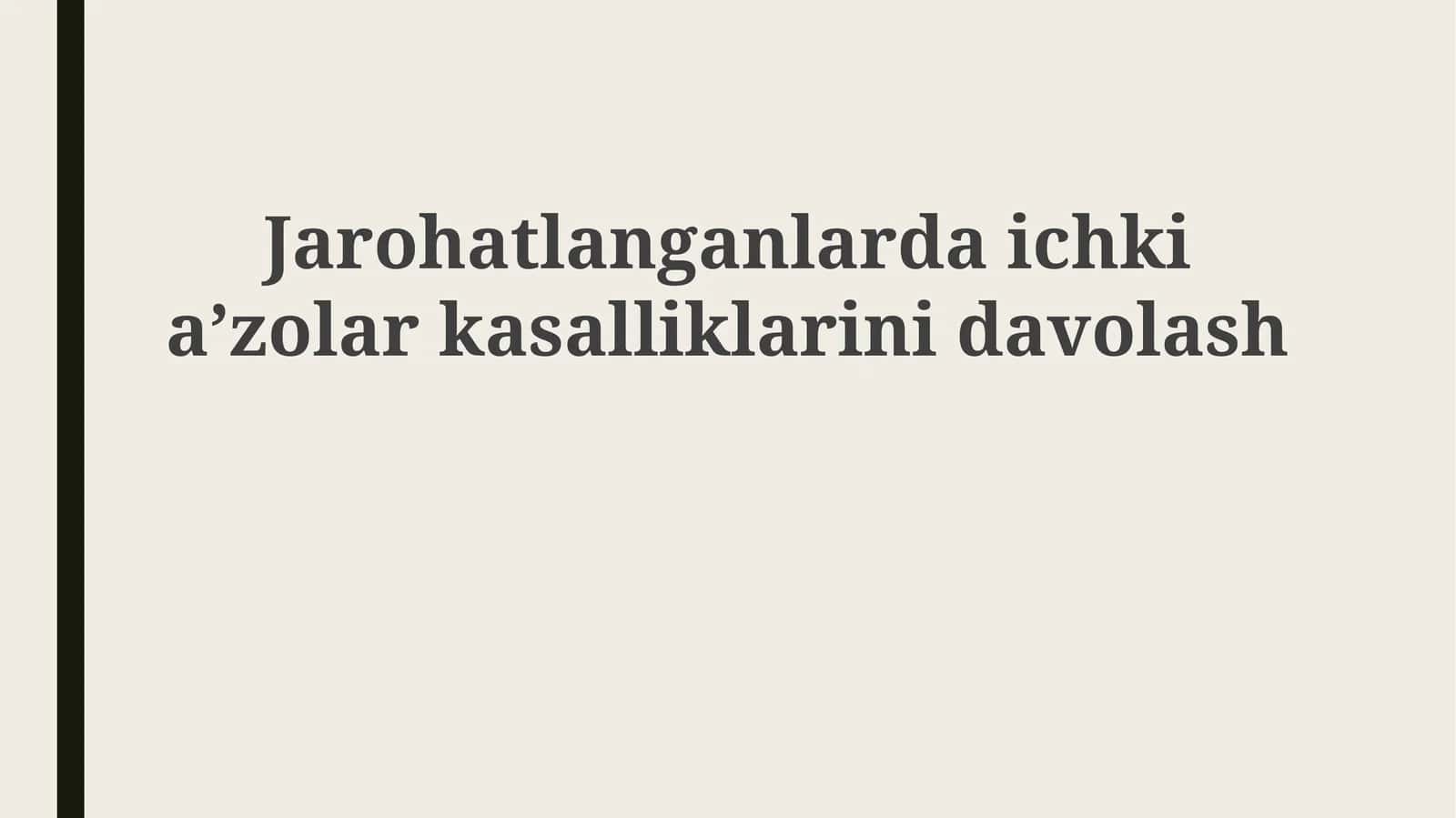 Jarohatlanganlarda ichki a'zolarkasalliklarini davolash 1