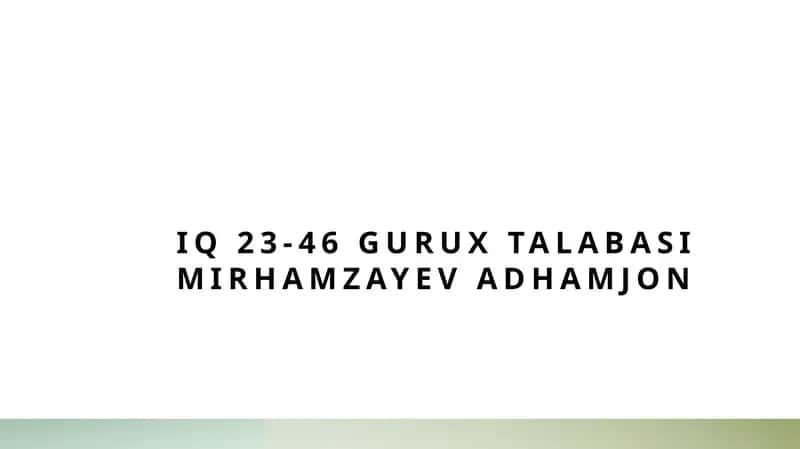 Tafakkuringineritsyasiningamalqilishmexanizmlari 1