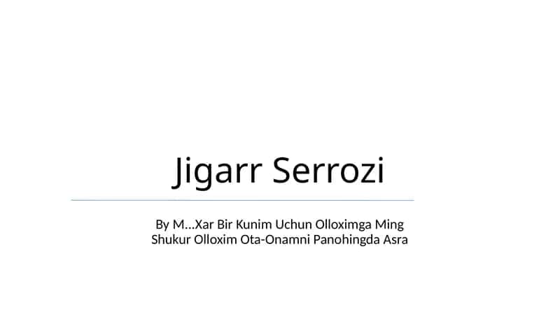 Jigarr Serrozi 1