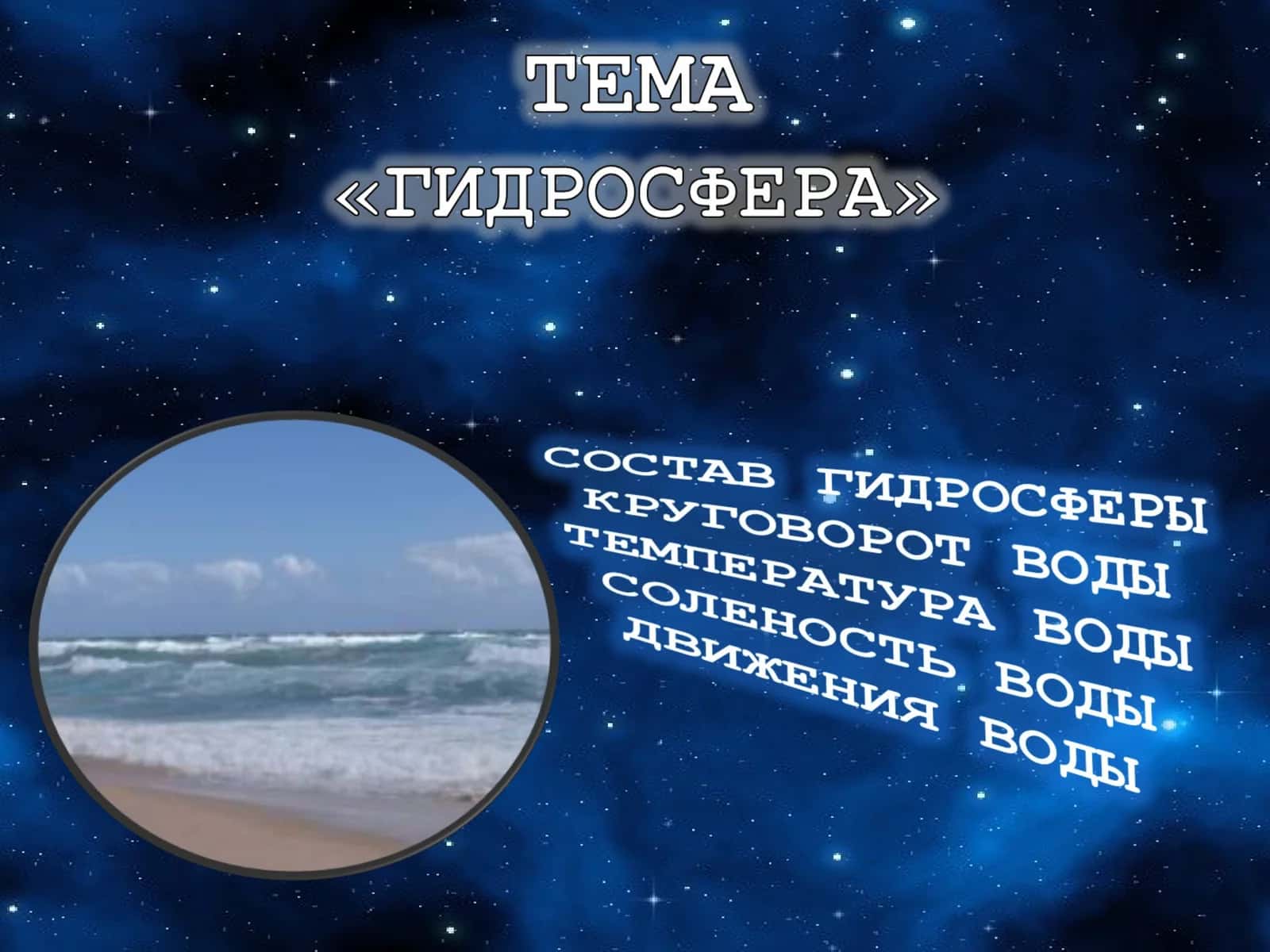 Что такое гидросфера? 1