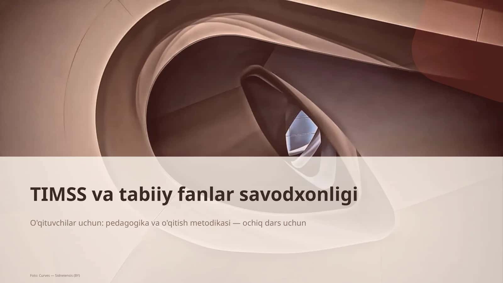 TIMSS va tabiiy fanlar savodxonligi 1