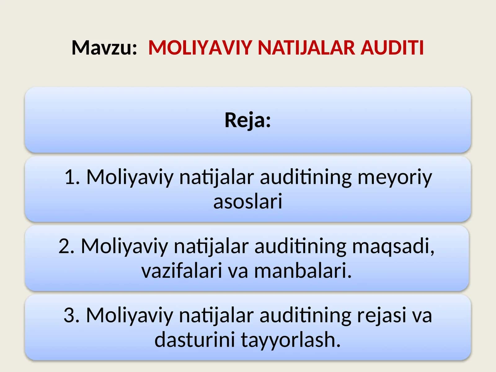 MOLIYАVIY NATIJALAR AUDITI 1