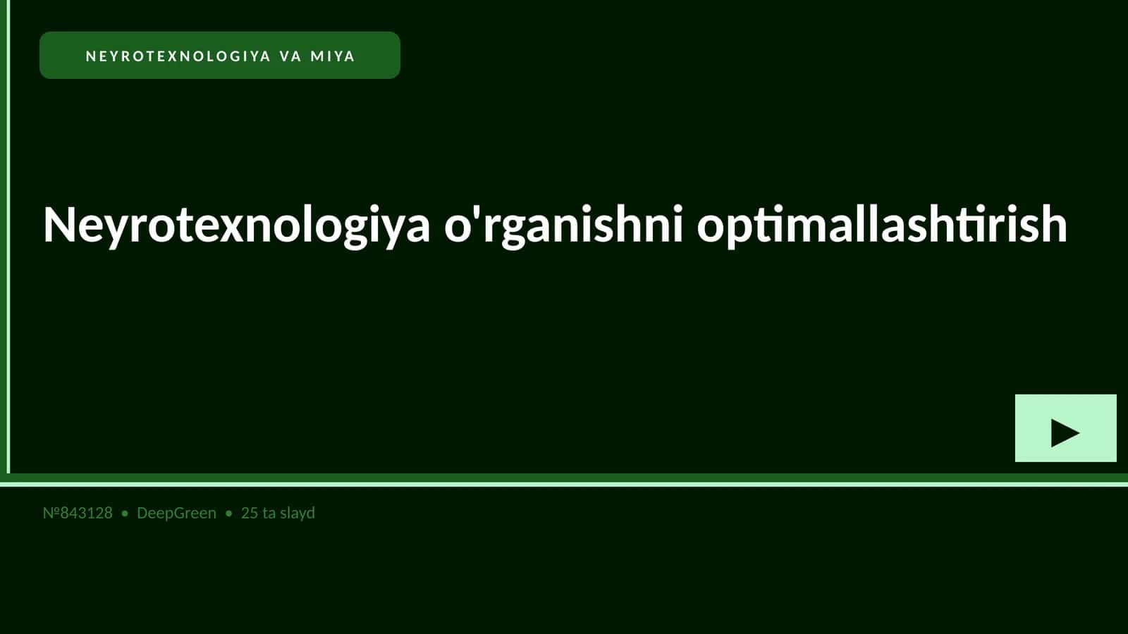 NEYROTEXNOLOGIYA VA MIYA 1