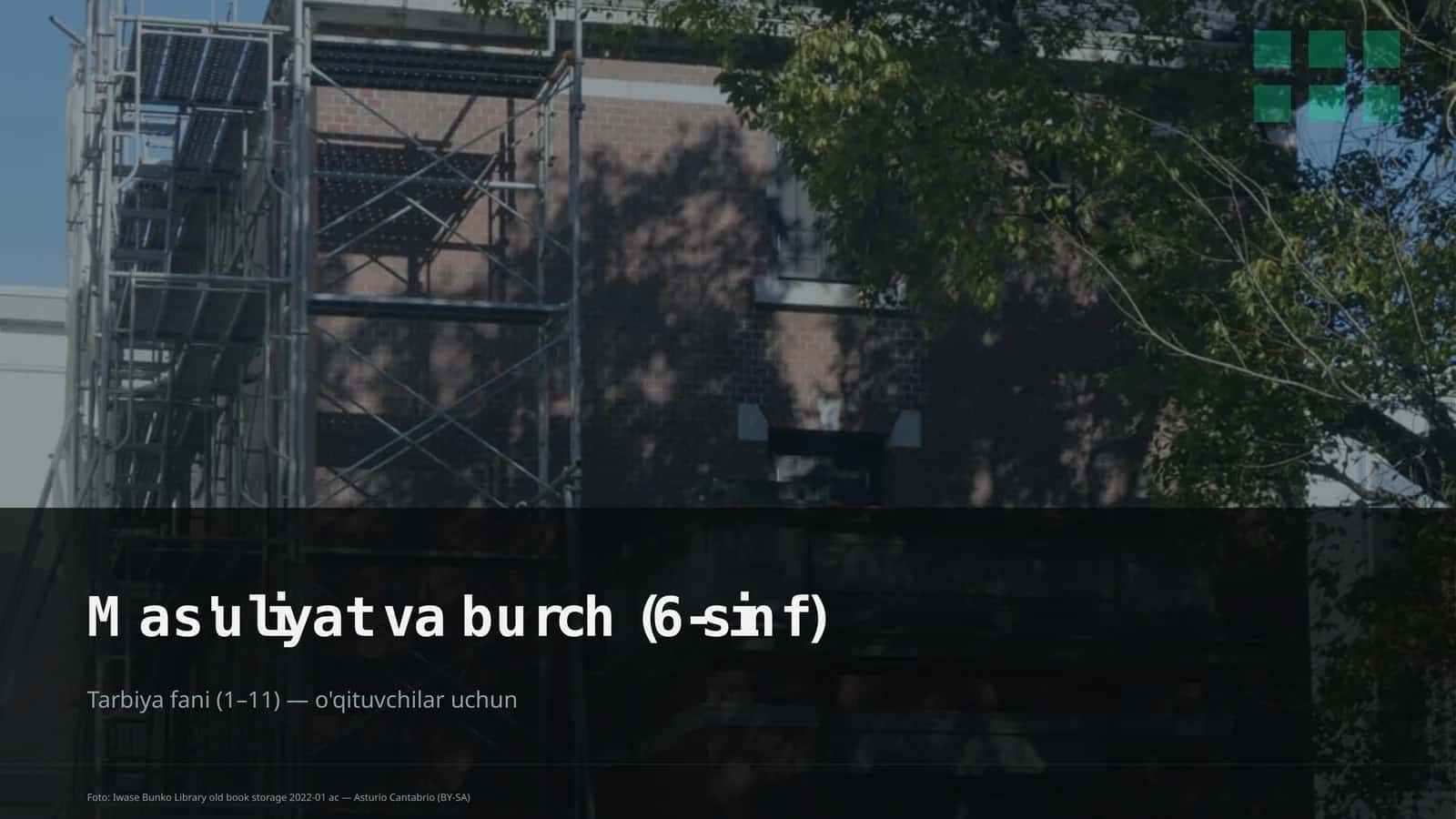 Mas'uliyat va burch (6-sinf) 1