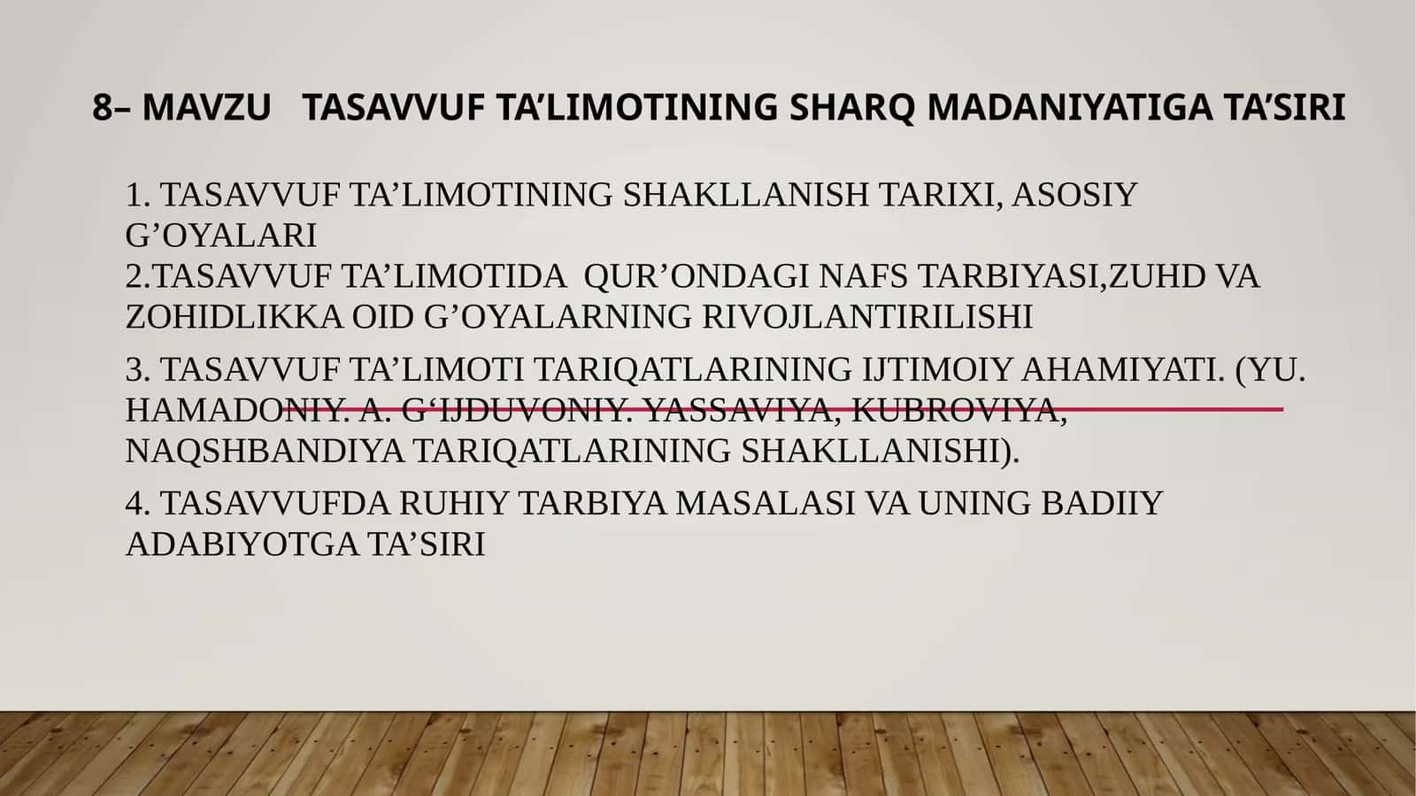 Tasavvufta’limotining Sharq madaniyatiga ta’siri 1