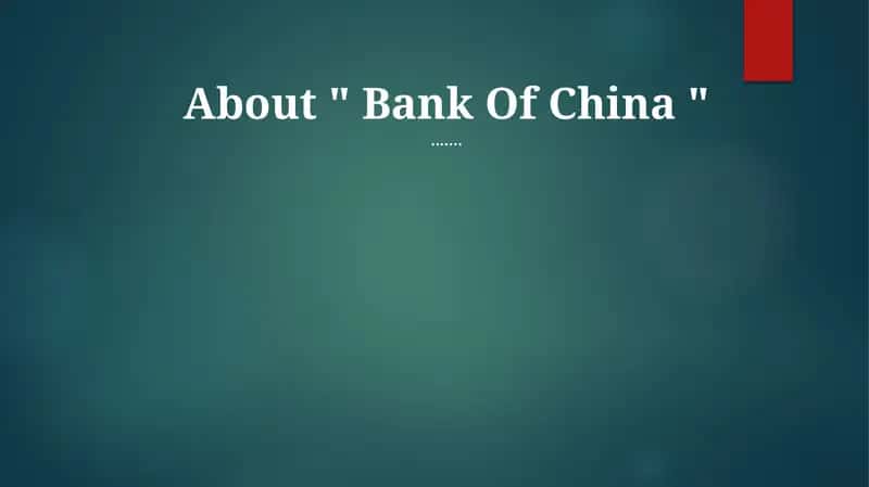 Bank of China 1