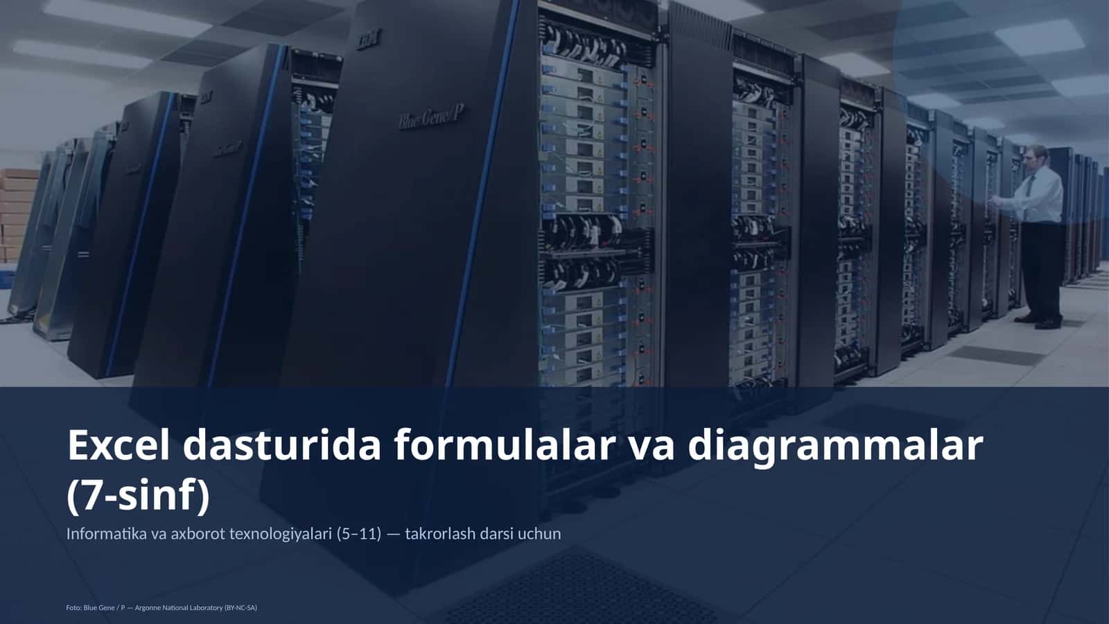 Excel dasturida formulalar va diagrammalar (7-sinf) 1