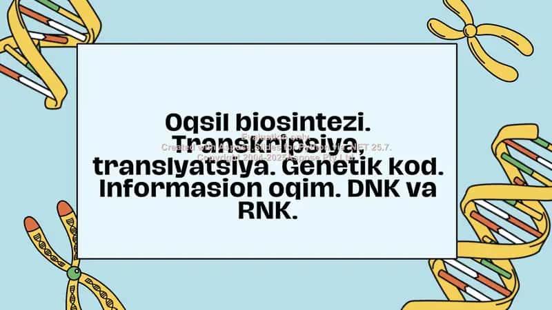 Oqsil biosintezi 1