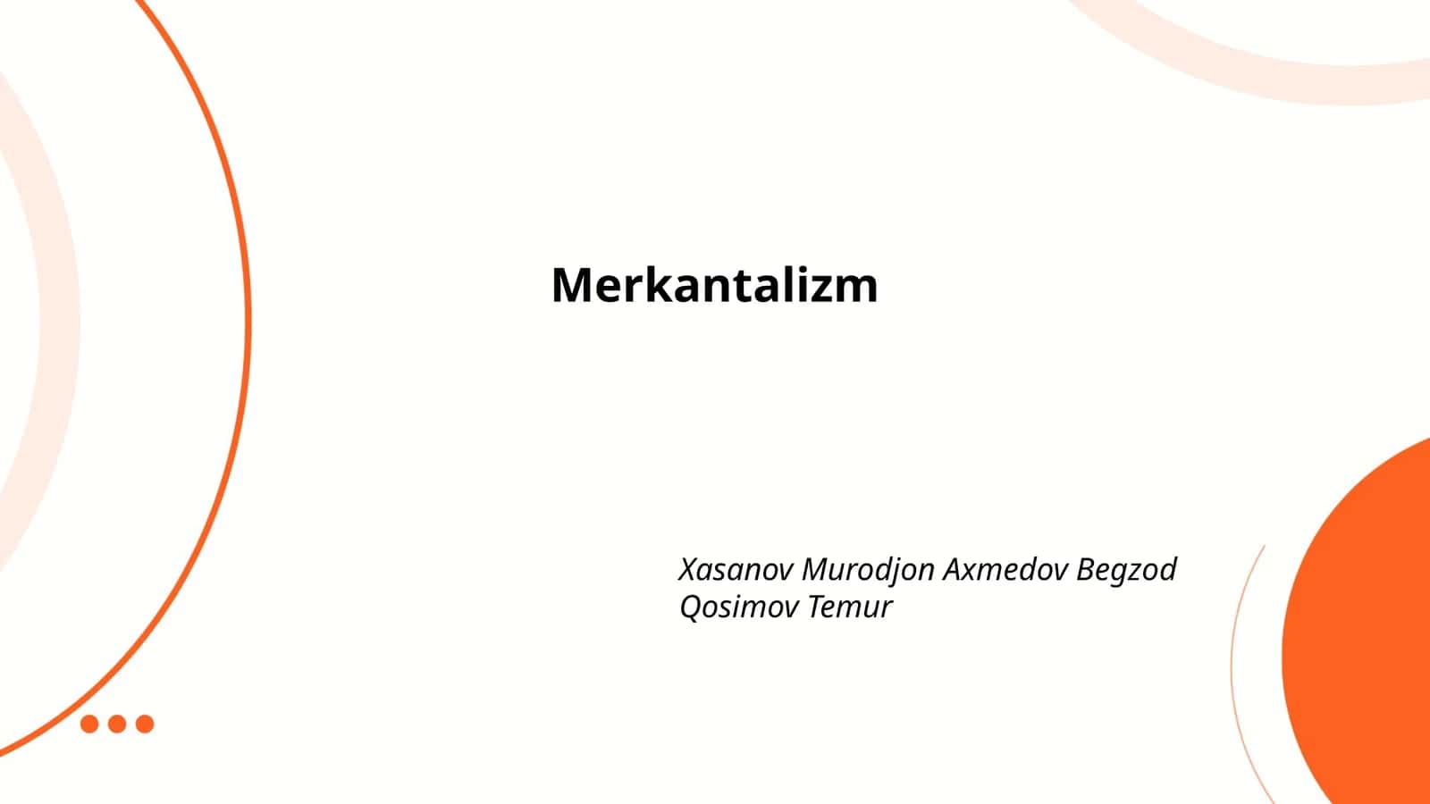 Merkantalizm 1