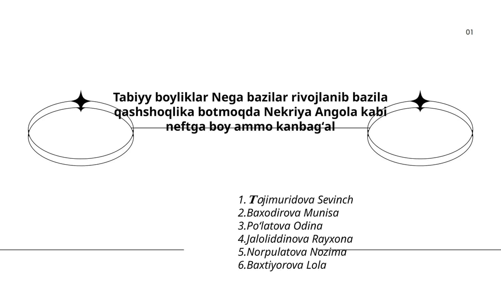 Tabiyy boyliklar 1