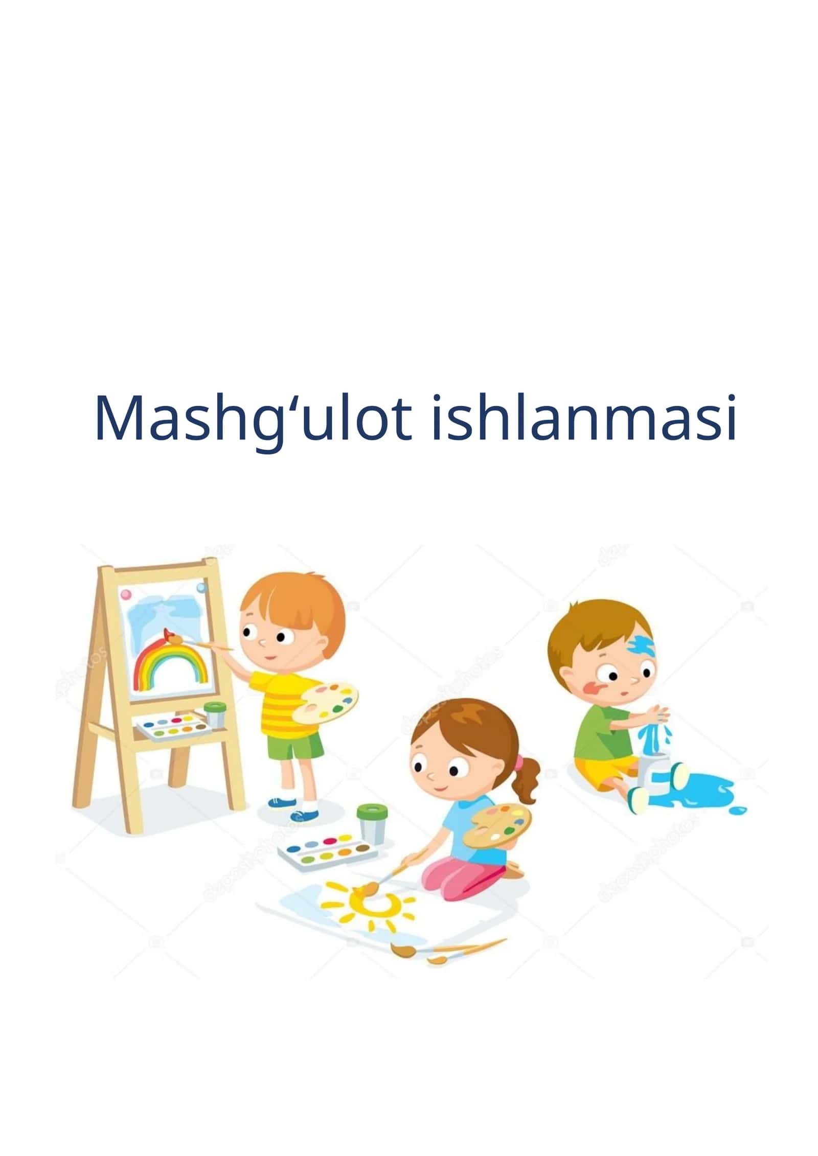 "Bayroqcha rasmini ishlash" mavzusida mashg'ulot ishlanmasi 1