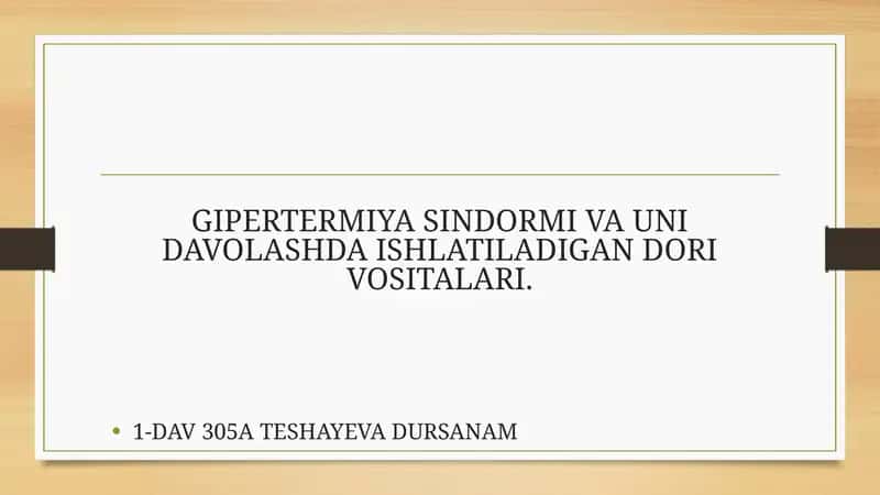 Dori vositalari 1
