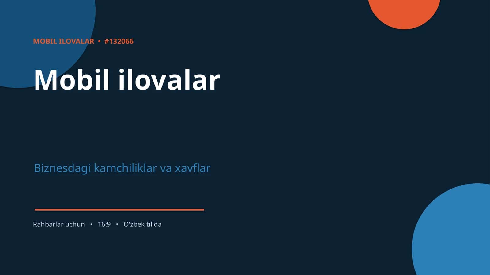 Mobil ilovalar 1
