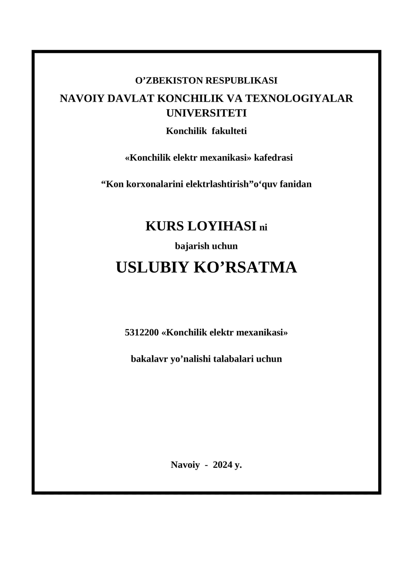Kon konorxonalari elektrlaşhtirish kursi 1