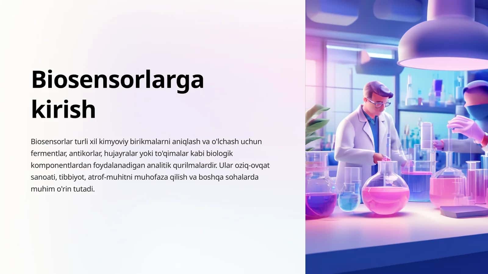 Biosensorlarga kirish 1