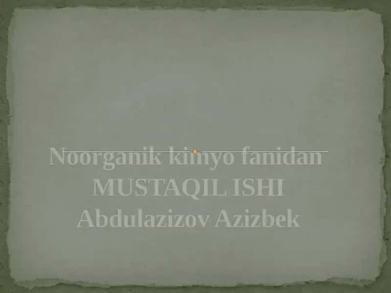Yoqilg’i 1